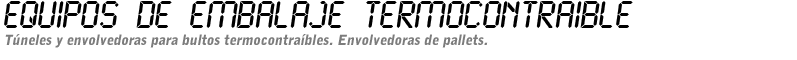 EQUIPOS DE EMBALAJE TERMOCONTRAIBLE
