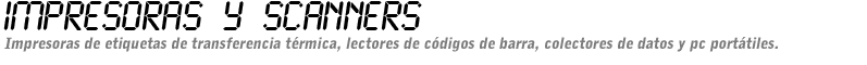IMPRESORAS Y SCANNERS