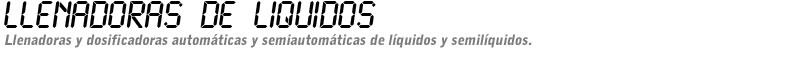 LLENADORAS DE LIQUIDOS